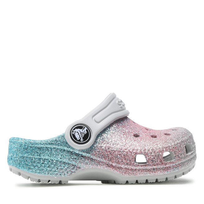 Klapki Crocs Classic Glitter Clog T 206992 Kolorowy | eobuwie.com.pl
