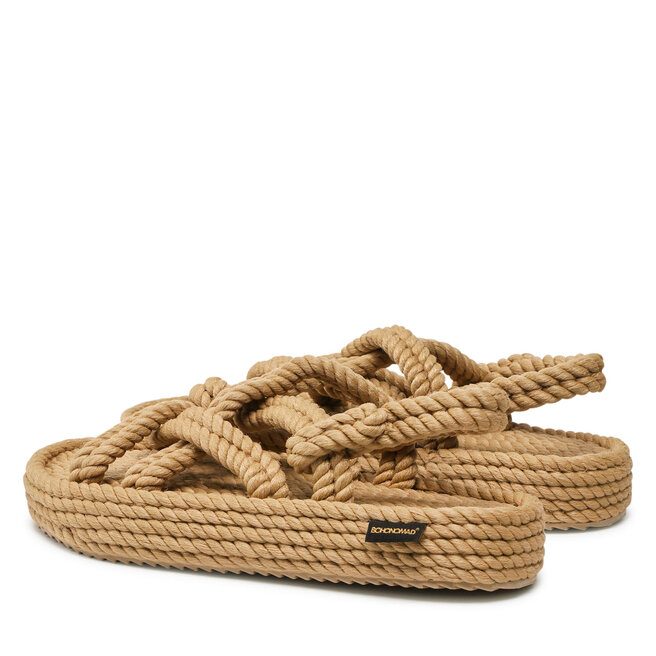 Bohonomad Sandalen Bohonomad Bodrum Platform Sandal BOD.0012.PRS Beige