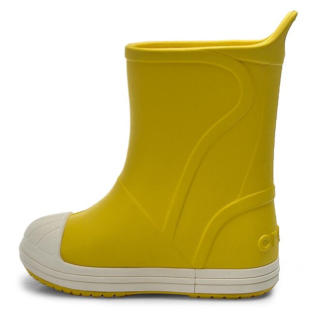 croc boots yellow
