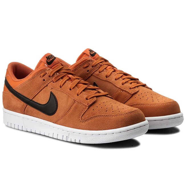 dunk low orange and black