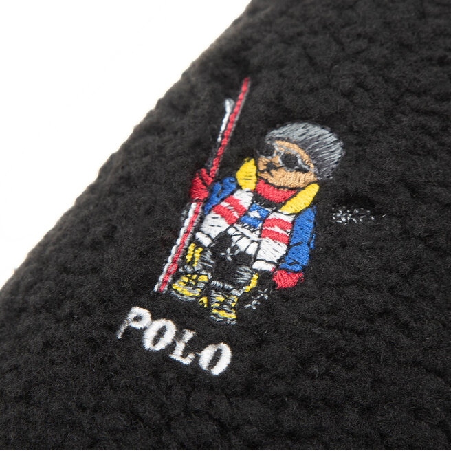 Polo Ralph Lauren Papucs Polo Ralph Lauren Kayleigh Scuff II Bear RF103880 Black