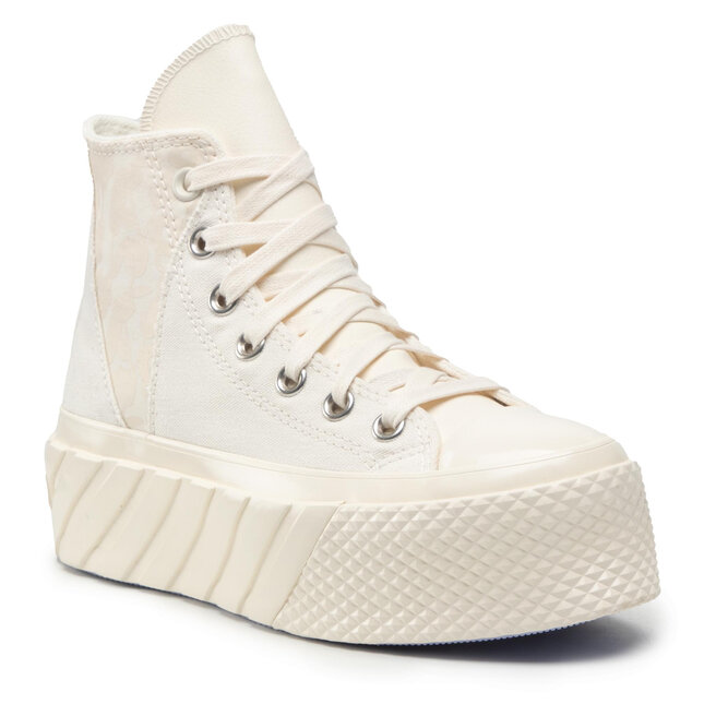Converse Кецове Converse Ctas Lift Hi A01732C Egret/Egret/Serene Saphire