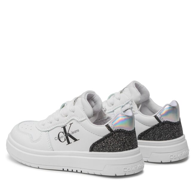 Calvin Klein Jeans Сникърси Calvin Klein Jeans Low Cut Lace-Up Sneaker V3A9-80471-1439 White/Black X002
