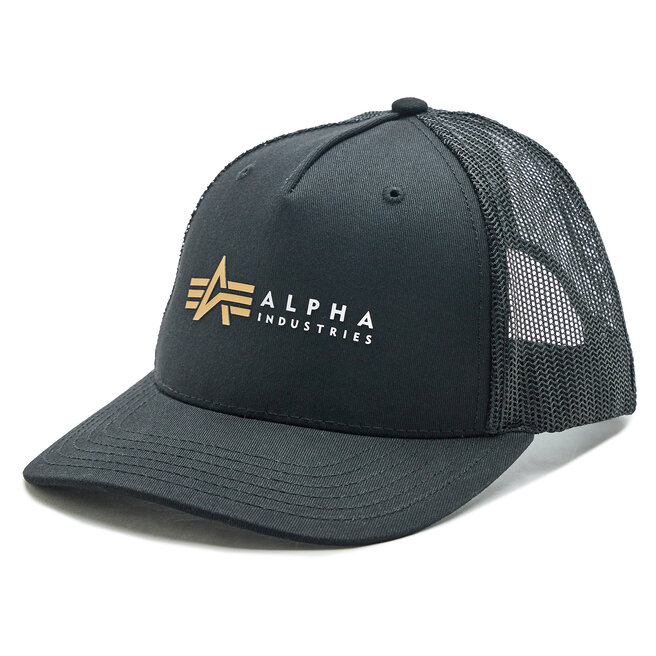 Czapka z daszkiem Alpha Industries Label - Czarny
