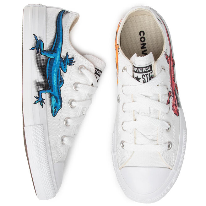 Modne superge Converse Ctas Ox 167636C White/Sedona Red/B • Eobutev.si