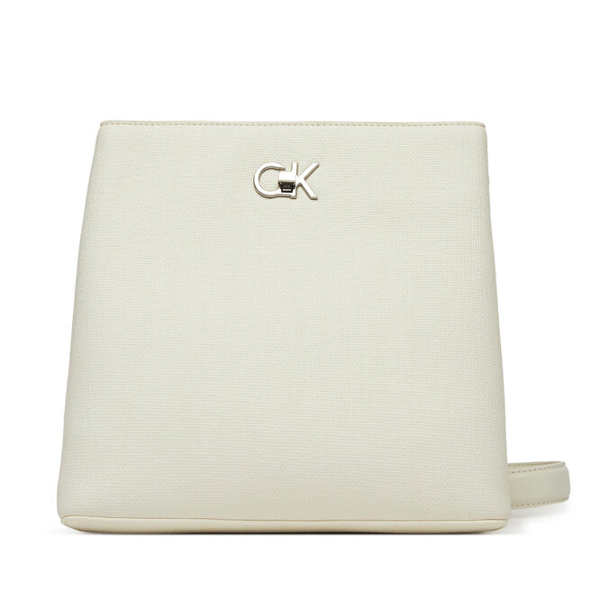 Torebka Calvin Klein Ck Bucket Bag_Tex - Biały