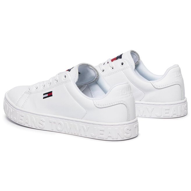 Cool tommy jeans hotsell sneaker en0en00643 white ybs