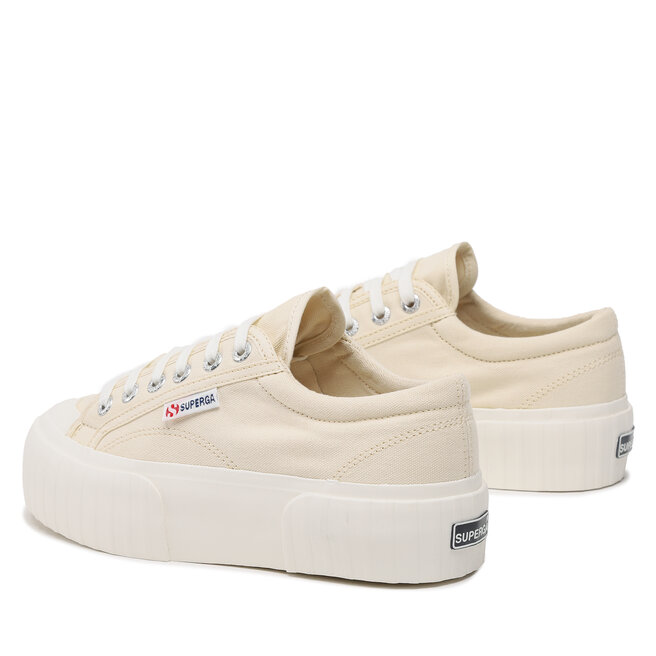Tornacip Superga 2631 Stripe Platform S5111SW Beige Lt Eggshell
