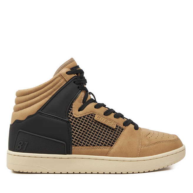 Sneakersy Guess Sava Mid FMTSAM - Brązowy