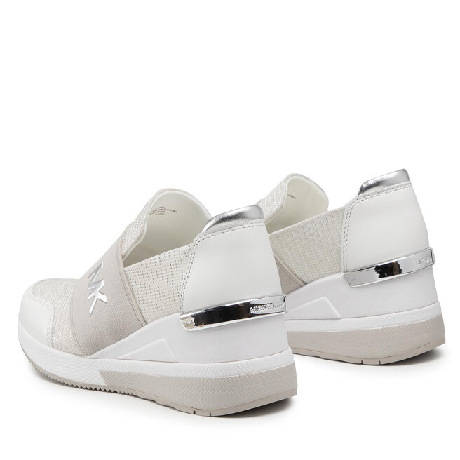 Michael kors felix trainer silver on sale