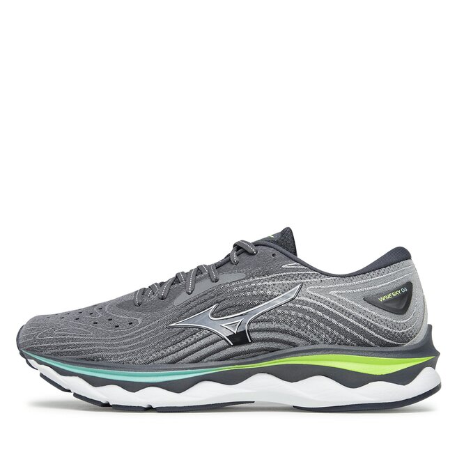 Mizuno Boty Mizuno Wave Sky 6 J1GC2202 Quiet Shade / Silver / Neo Lime