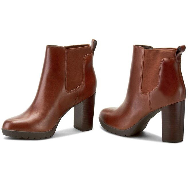 Clarks Elipsa Dee 261205054 Dark Tan Leather obuvki.bg