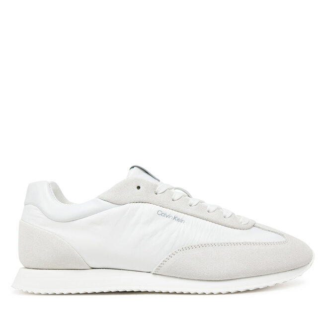 Sneakersy Calvin Klein Runner Lace Up - Nylon Mix - Biały