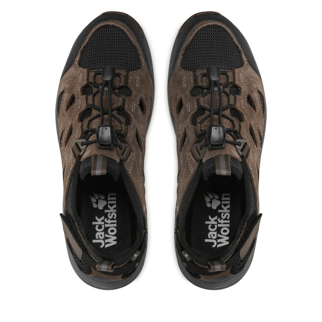 Jack Wolfskin Trekingová obuv Jack Wolfskin Woodland 2 Hybrid Low M 4051301 Brown/Phantom