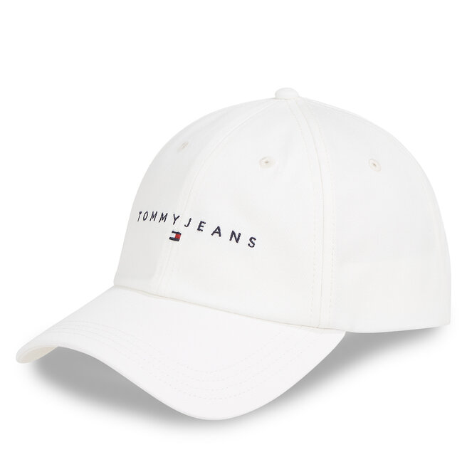 Czapka z daszkiem Tommy Jeans Tjm Linear Logo Cap - Biały