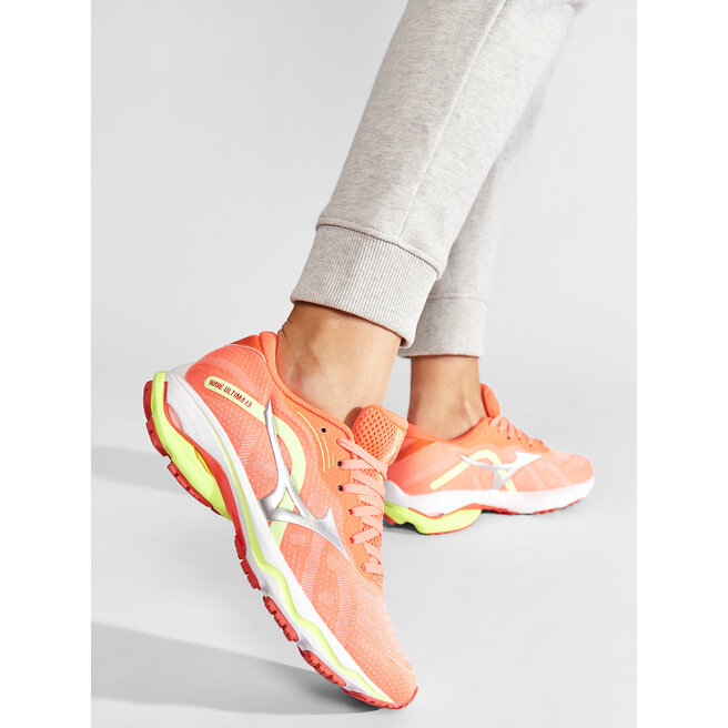 Mizuno Schuhe Mizuno Wave Ultra 13 J1GD2218 Neonflame/Silver/Neolime