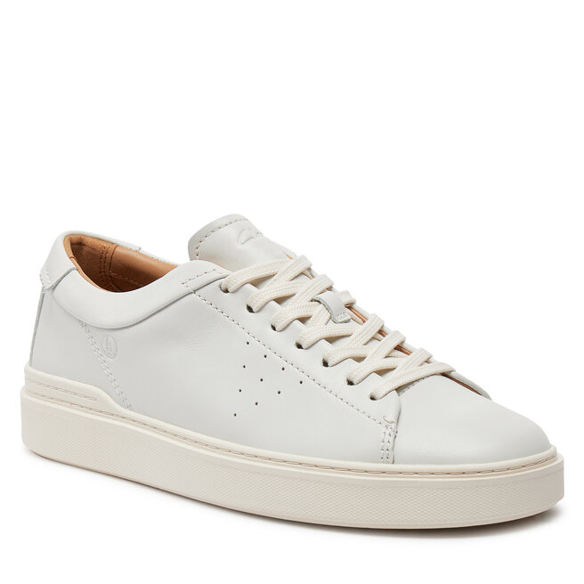 Clarks white on sale leather sneakers