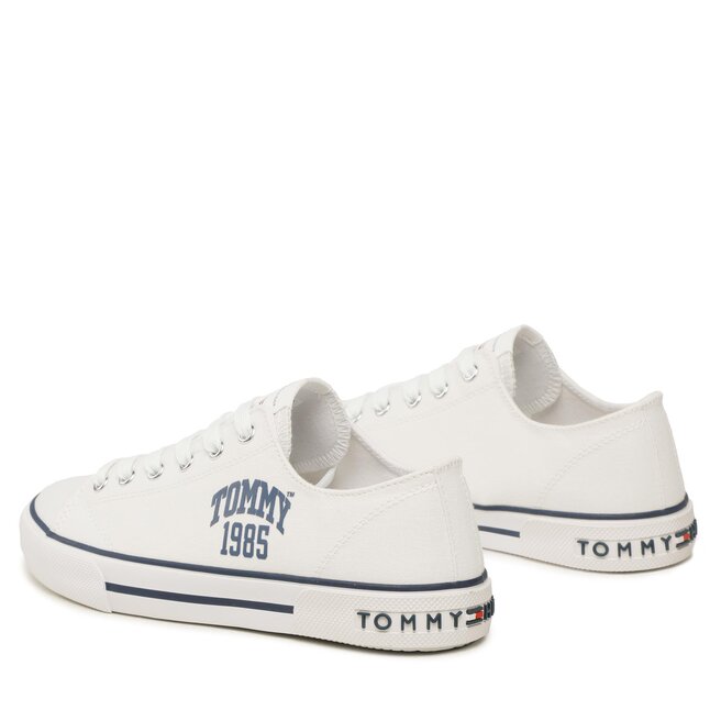 Tommy Hilfiger Scarpe da ginnastica Tommy Hilfiger Varisty Low Cut Lace-Up Sneaker T3X9-32833-0890 S White 100