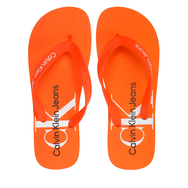 Calvin Klein Jeans Infradito Calvin Klein Jeans Beach Sandal Monogram Tpu YM0YM00838 Firecracker 0JG