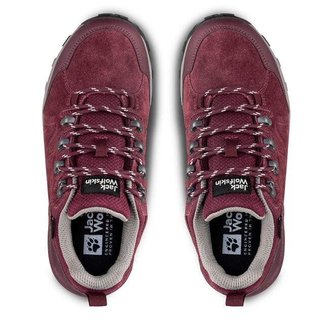 Jack Wolfskin Trekkings Jack Wolfskin Refugio Texapore Low W 4050821 Dark Maroon