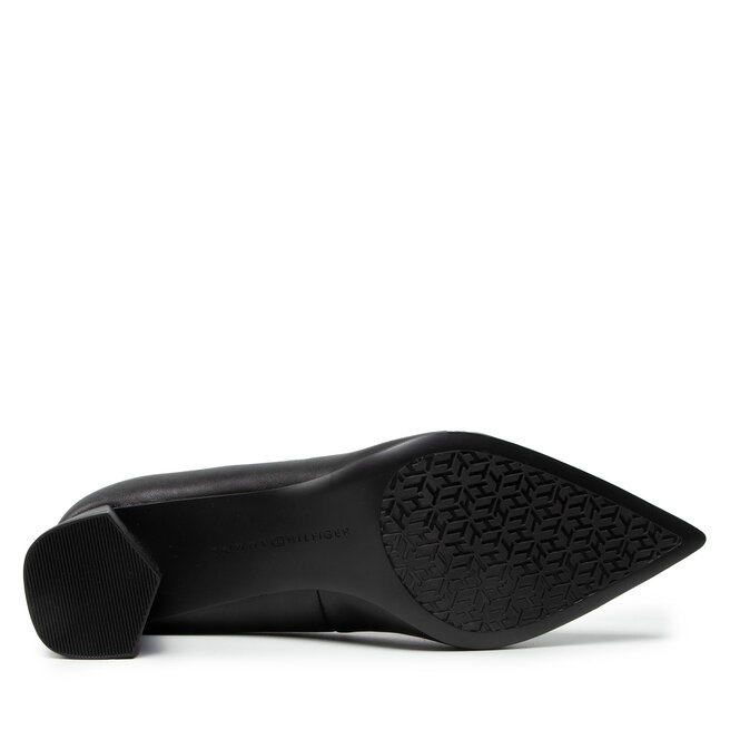 Tommy Hilfiger Κλειστά παπούτσια Tommy Hilfiger Basic Leather Mid Heel Pump FW0FW06348 Black BDS