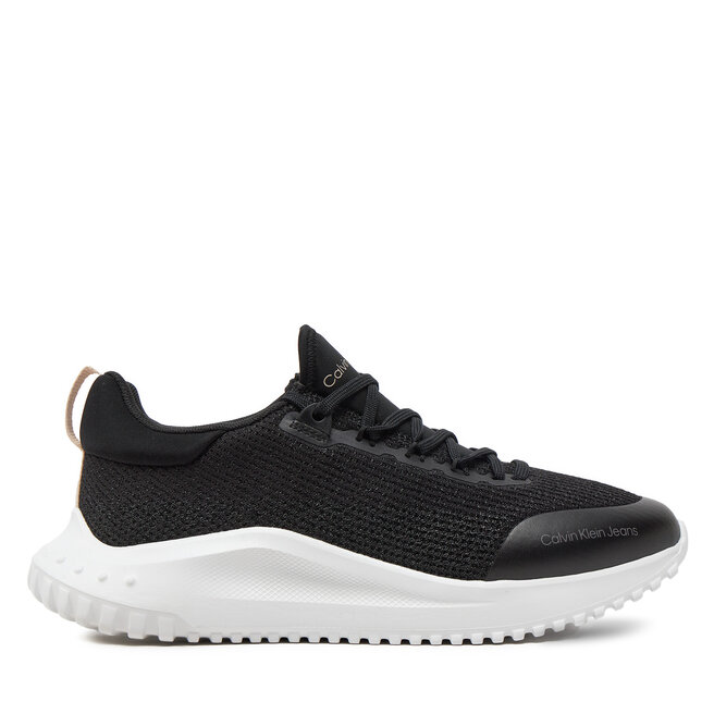 Sneakersy Calvin Klein Jeans Eva Runner Low Sock Kt In Mtr - Czarny