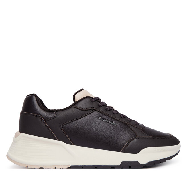 Sneakersy Calvin Klein City Runner Laceup Lth Mix HM0HM02309 Bordowy