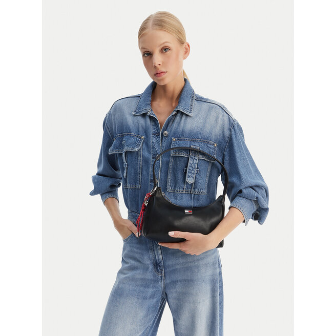 Torebka Tommy Jeans Tjw City Charm Shoulder Bag AW0AW18458 Czarny -