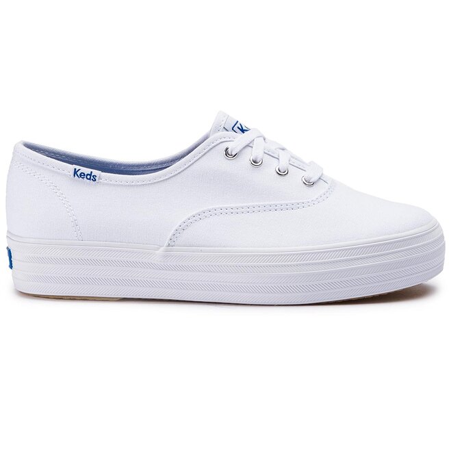 Sneakers aus Stoff Keds Triple WF49946 Weiß | eschuhe.de