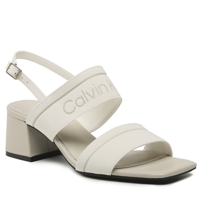 Sandale Calvin Klein Squared Blk Hl Sandal 45 He HW0HW01635 Marshmallow YBJ Blk imagine noua gjx.ro