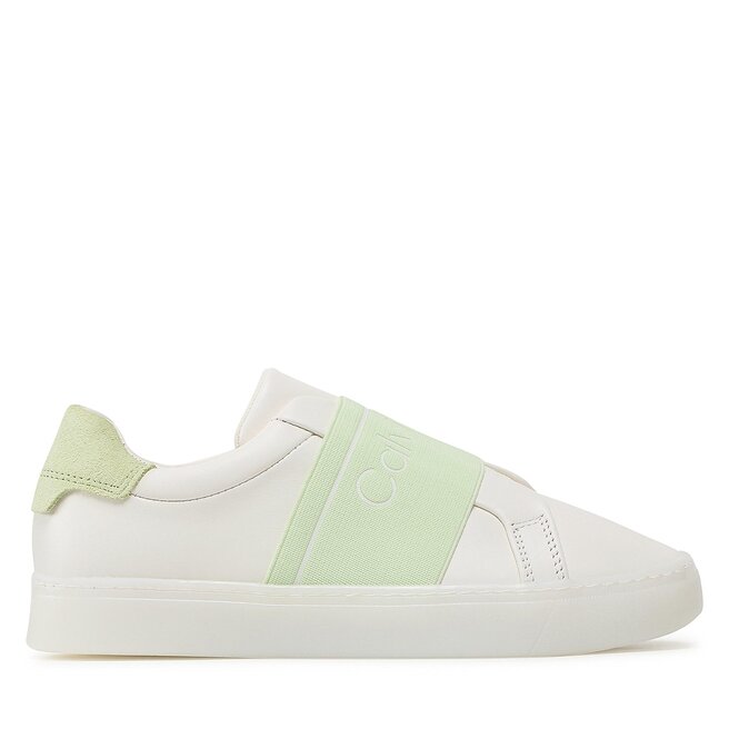 Calvin Klein Sneakers Calvin Klein Clean Cupsole Slip On-He HW0HW01416 Marshmallow/Spirit Green 01U