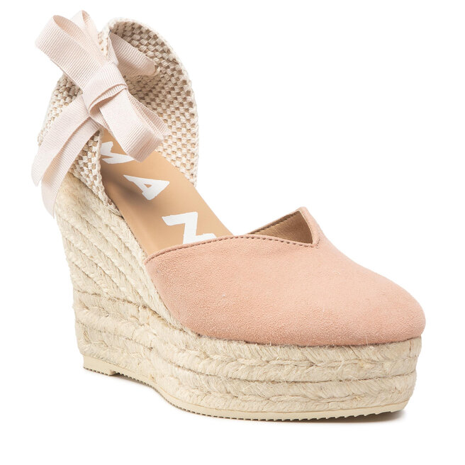 Espadrilles Manebi Heart Shape Wedges R 0.2 Wh Pastel Rose Soft