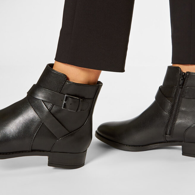 Clarks Bokacsizma Clarks Hamble Buckle 261510084 Black Leather
