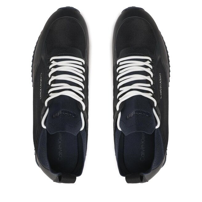 Calvin Klein Сникърси Calvin Klein Low Top Lace Up Nylon HM0HM00921 Black/Navy 0GL