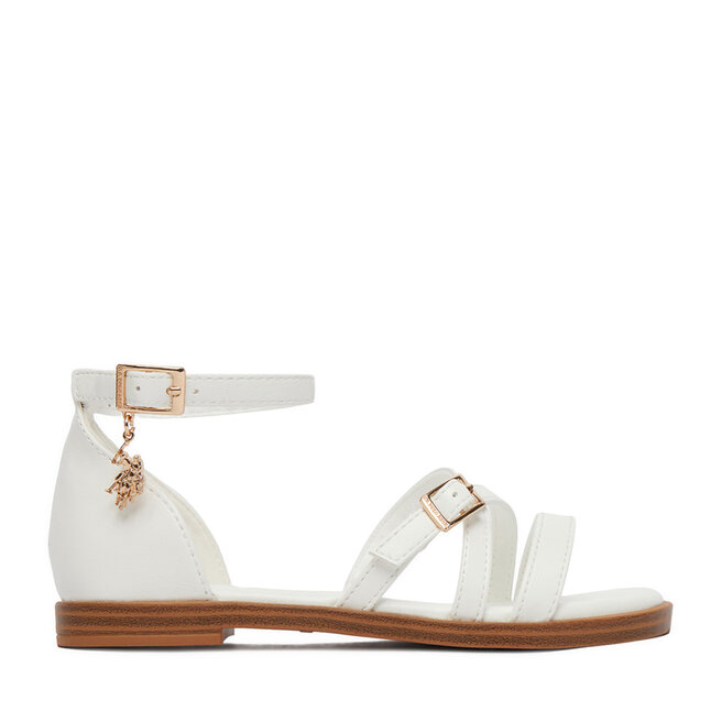 Sandały U.S. Polo Assn. EO-ANGE001K/6Y1 Biały - dziewczęce