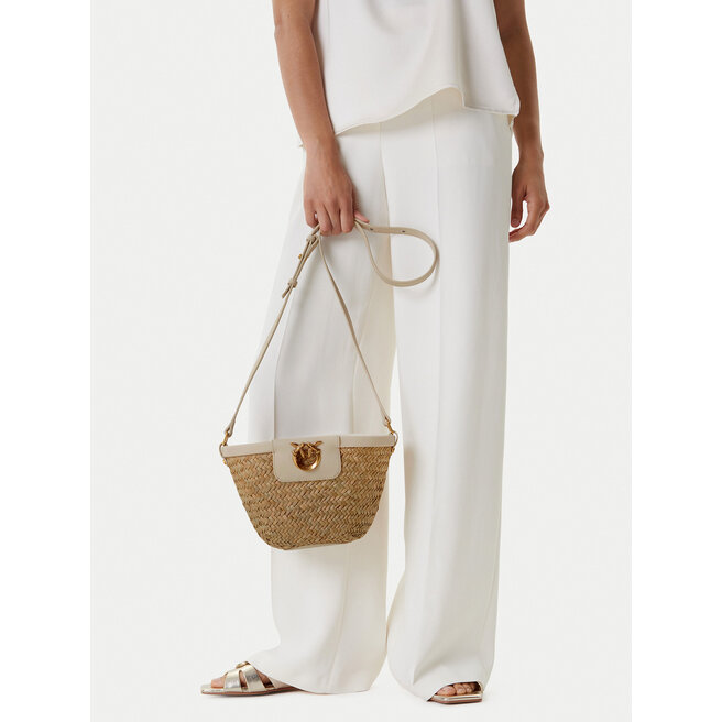 Torebka PINKO Love Summer Bucket PE 25 PLTT 103325 A1RL Beżowy -