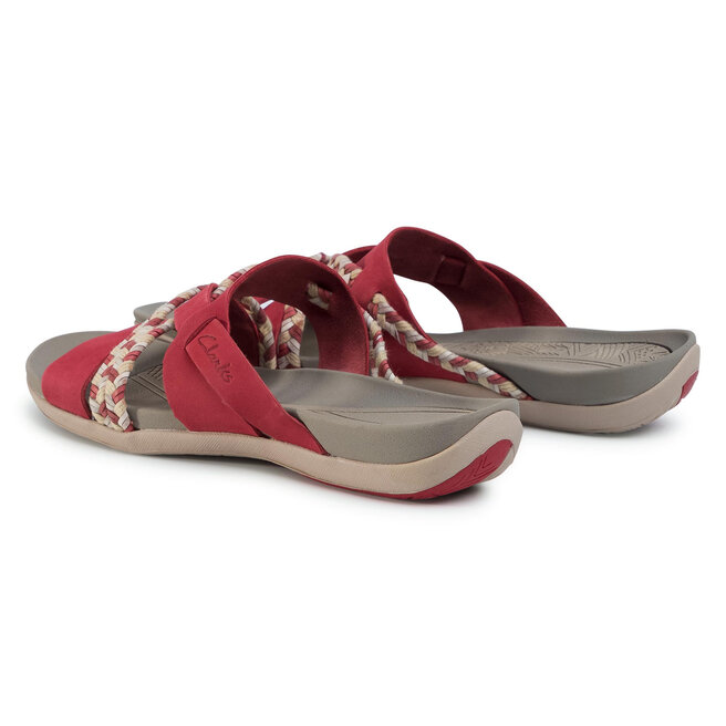 Παντόφλες Clarks Tealite Slide 261502804 Red • Www.epapoutsia.gr