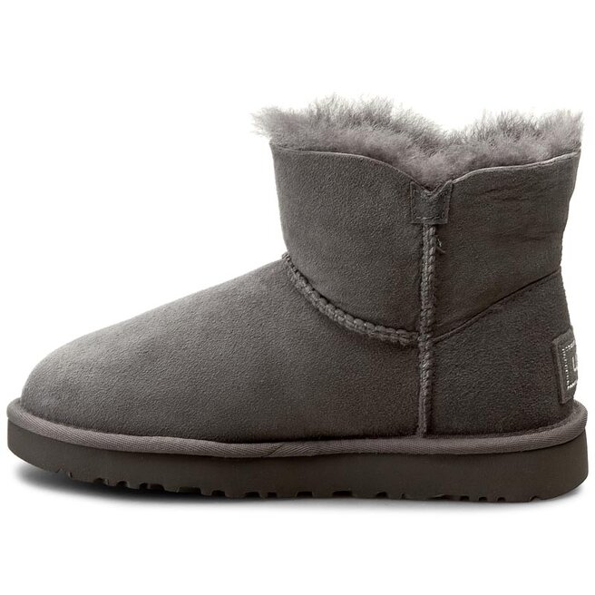 Ugg Pantofi Ugg W Mini Bailey Button Bling 1016554 W/Grey