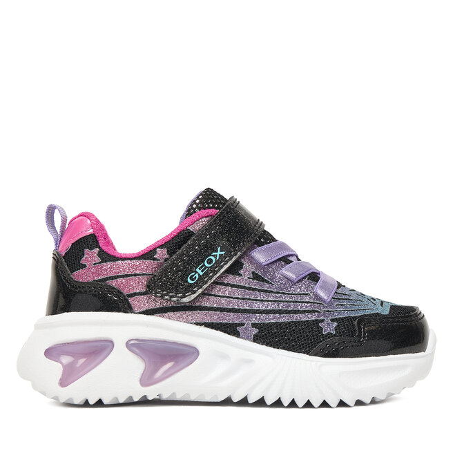 Sneakersy Geox J Assister J56E9B 0ASKN C0922 M Czarny - dziewczęce
