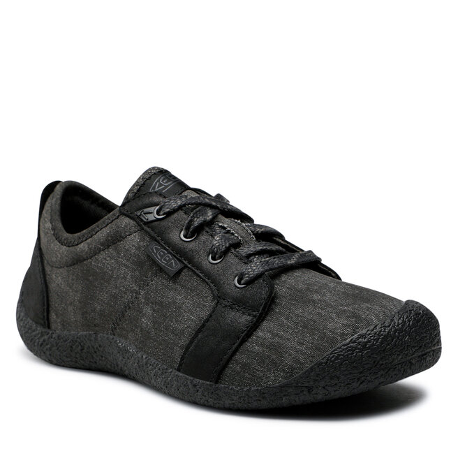 Pantofi Keen Howser Canvas Lace-Up 1026145 Black/Black 1026145 1026145