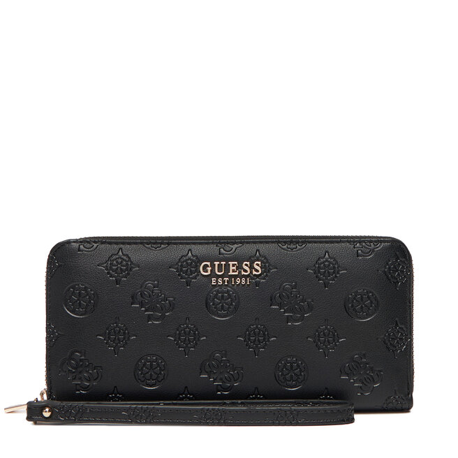 Duży Portfel Damski Guess Phoebe Slg SWPD96 - Czarny