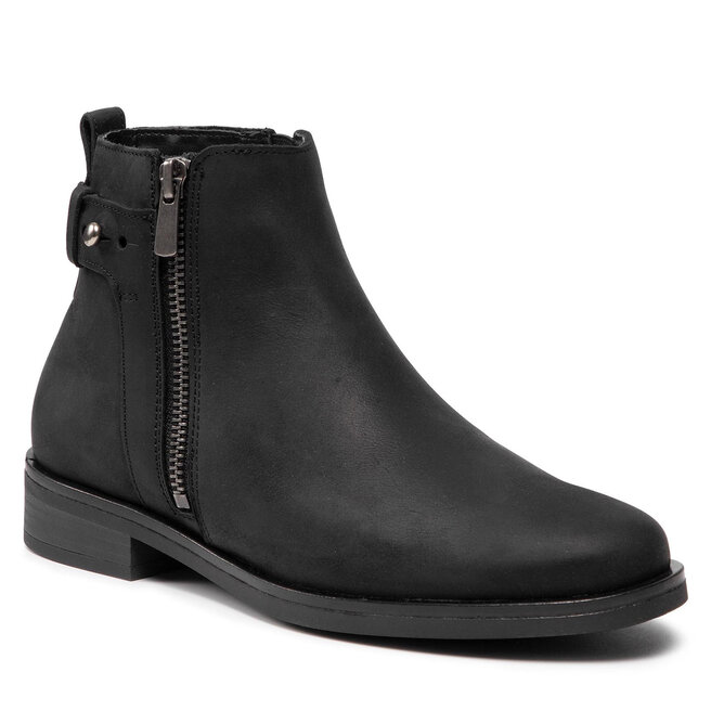 Μποτάκια Clarks Memi Lo 261615144 Black Leather