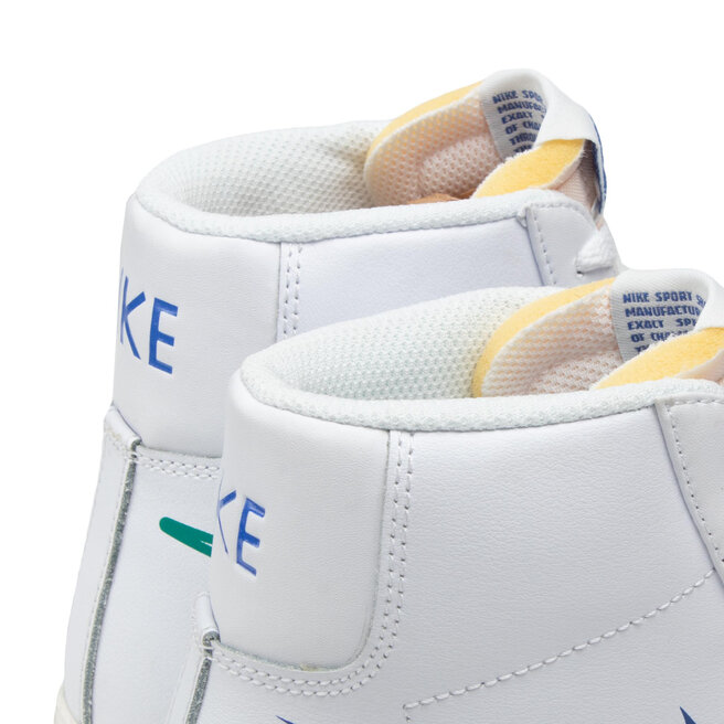 nike blazer mid 77 white green noise game royal