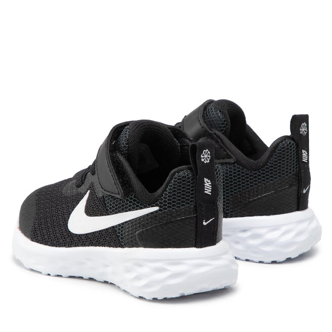 Nike Обувки Nike Revolution 6 Nn (Tdv) DD1094 003 Black/White/Dk Smoke Grey