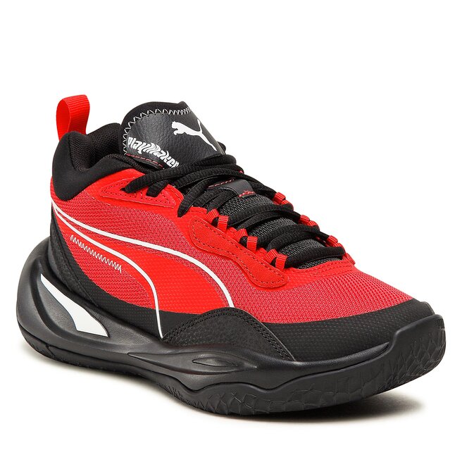 Pantofi Puma Playmaker Jr 387353 02 Red/Red/Blak/White 387353 imagine noua