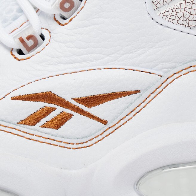 Reebok question mid white black hot sale