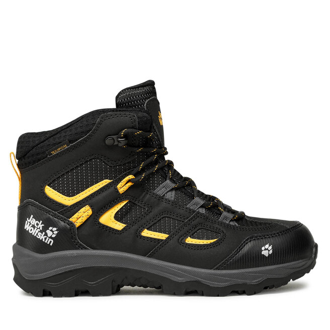 Jack Wolfskin Bakancs Jack Wolfskin Vojo Texapore Mid K 4042181 Black/Burly Yellow