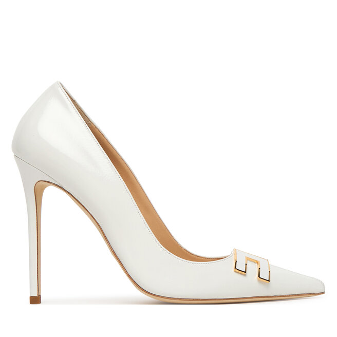 Szpilki Elisabetta Franchi SA14B61E2 Biały - kobiece