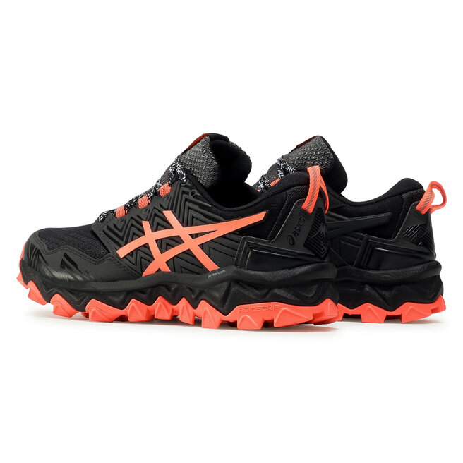 Chaussures Asics Gel-FujiTrabuco 8 1012A574 Black/Sunrise Red 002 •  Www.chaussures.fr