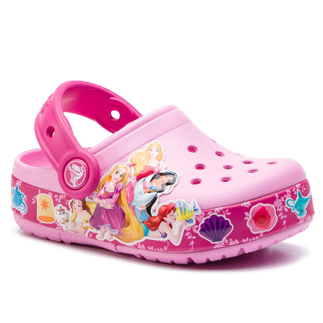 Klapki Crocs Crocsfl Princess Band It 205496 Carnation eobuwie